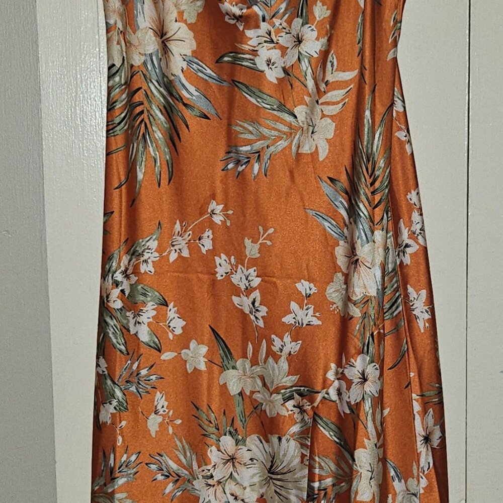 Long silk dress